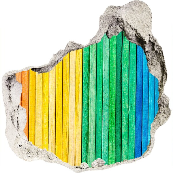 Vinilo adhesivo efecto agujero 3d para casa Tableros de colores en un agujero en la pared