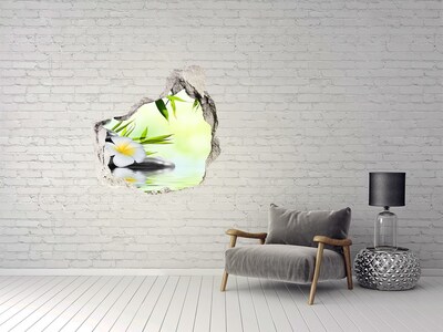 Vinilo decorativo boquete pared irregular Un oasis de paz en la naturaleza