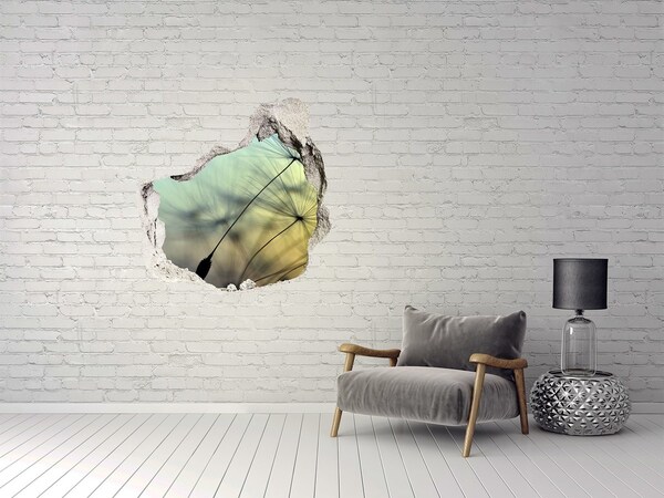 Vinilo adhesivo efecto agujero 3d para casa Sueño de diente de león