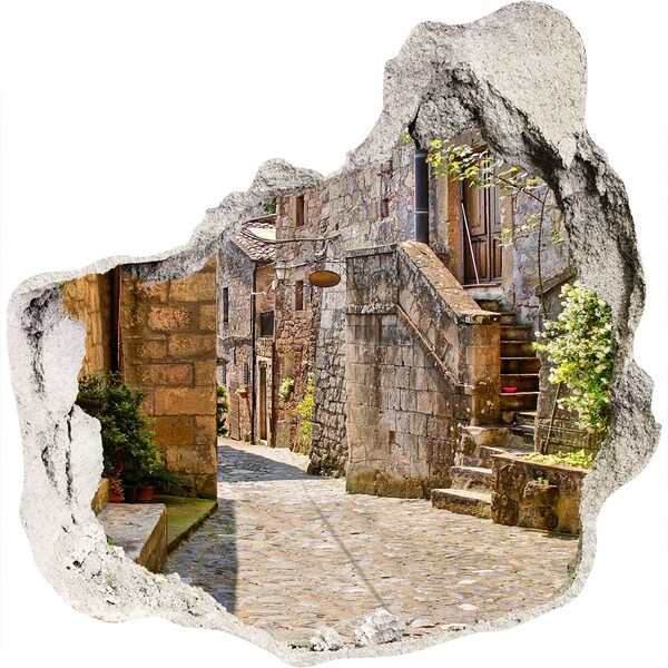 Fototapeta dziura na ścianę 3d Urokliwe miasteczko w Italii