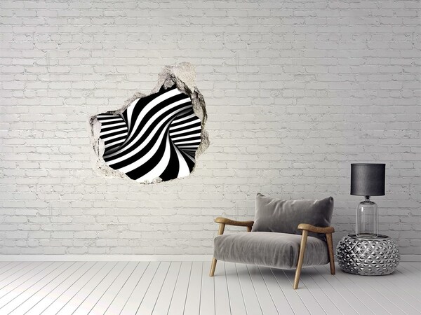 Vinilo adhesivo efecto agujero 3d para casa Ilusión óptica en blanco y negro