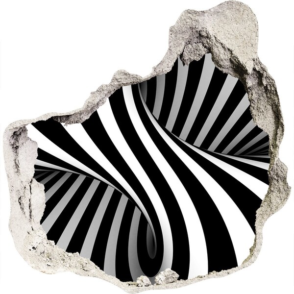 Pegatina efecto 3d pared rota decorativa Ilusión óptica en la pared