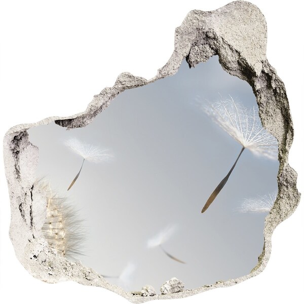 Vinilo adhesivo efecto agujero 3d para casa Dientes de león en las nubes