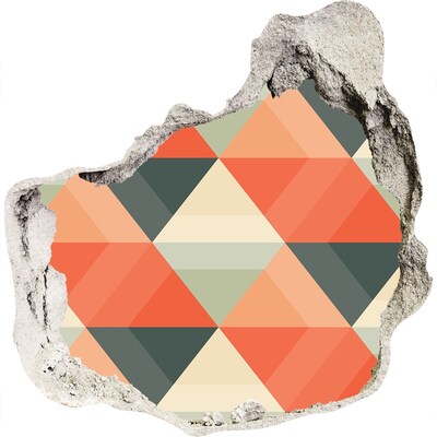 Vinilo decorativo boquete pared irregular Patrones geométricos en el agujero