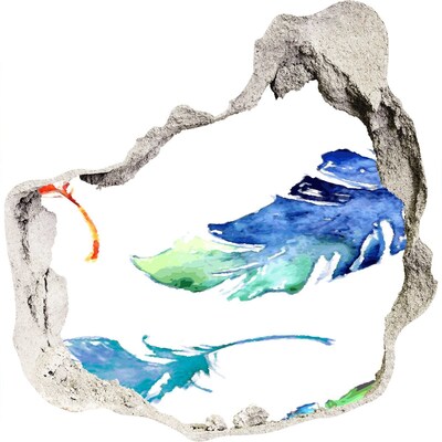 Dziura 3d fototapeta naklejka Tropikalny ocean