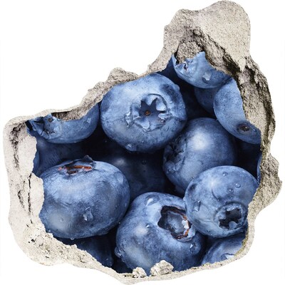 Naklejka 3D dziura okleina beton Jagody w betonie