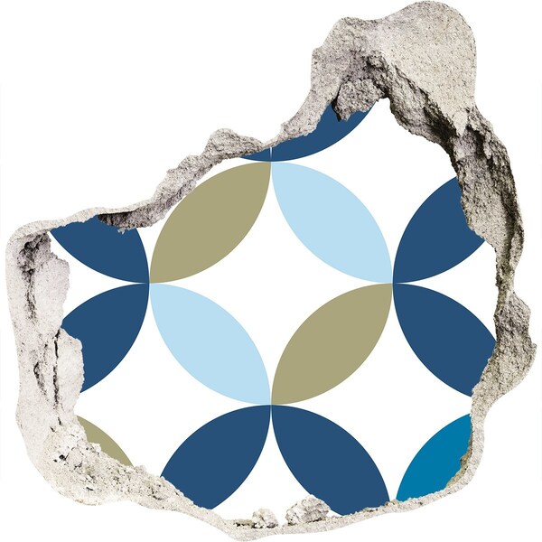 Vinilo decorativo boquete pared irregular Un patrón moderno en el fondo de la pared.