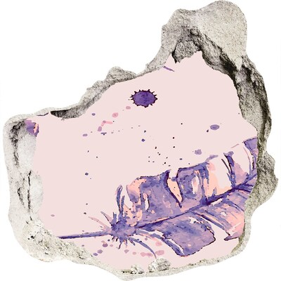 Pegatina pared rota trampantojo decorativo Paraíso tropical detrás del muro