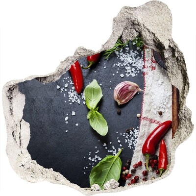 Pegatina pared rota trampantojo decorativo Una cocina llena de sabor