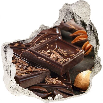 Pegatina pared rota trampantojo decorativo Delicias de chocolate