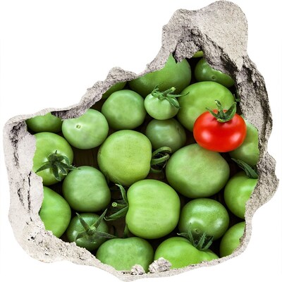 Pegatina pared rota trampantojo decorativo Fruta en hormigón