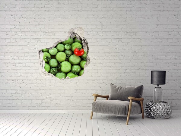 Pegatina pared rota trampantojo decorativo Fruta en hormigón