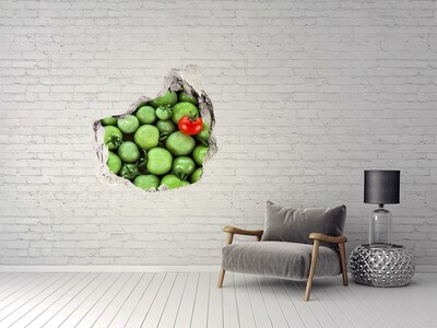 Pegatina pared rota trampantojo decorativo Fruta en hormigón
