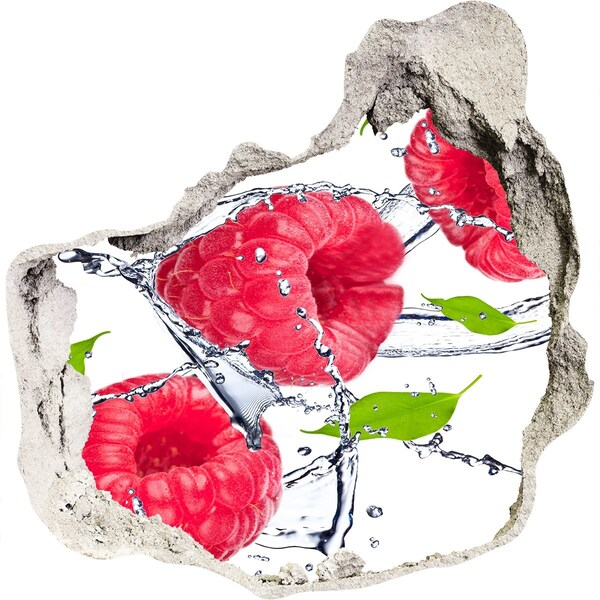 Pegatina pared rota trampantojo decorativo Cascada de frambuesa