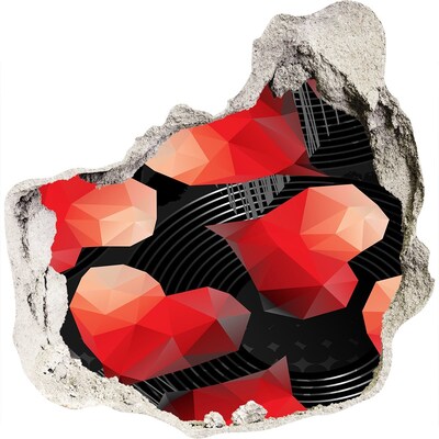 Fotoobraz dziura na ścianę Geometria w Złomie