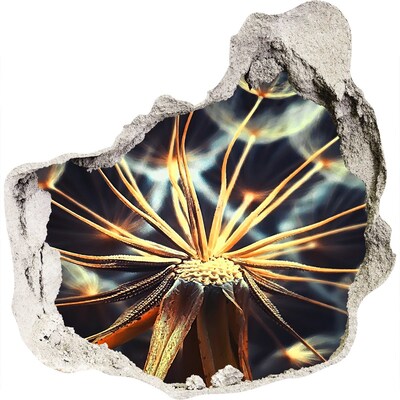 Vinilo decorativo boquete pared irregular Flor del fuego