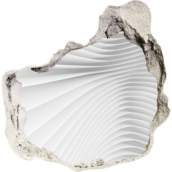 Vinilo decorativo boquete pared irregular Muro roto con efecto espejo