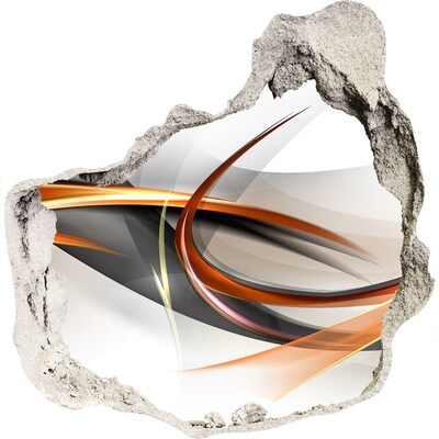 Vinilo adhesivo efecto agujero 3d para casa Fuga de color abstracta