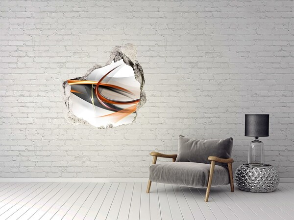 Dziura 3d fototapeta na ścianę Abstrakcyjny wyciek kolorów