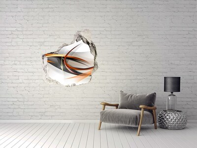 Vinilo adhesivo efecto agujero 3d para casa Fuga de color abstracta