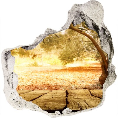 Pegatina pared rota trampantojo decorativo Jardín bajo el sol