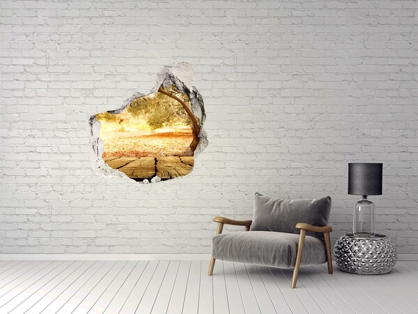 Pegatina pared rota trampantojo decorativo Jardín bajo el sol