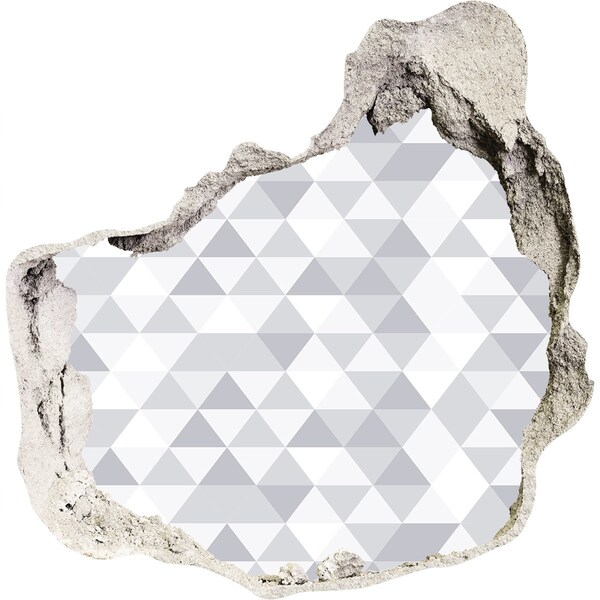 Pegatina pared rota trampantojo decorativo Agujero geométrico en la pared