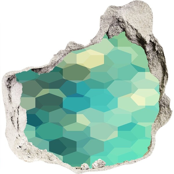 Vinilo decorativo boquete pared irregular Aguas oceánicas sumergidas