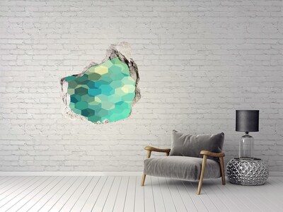Vinilo decorativo boquete pared irregular Aguas oceánicas sumergidas