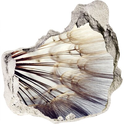 Vinilo decorativo boquete pared irregular Un sueño floral en hormigón