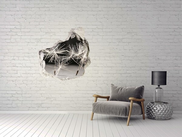 Vinilo decorativo boquete pared irregular Sueño de diente de león