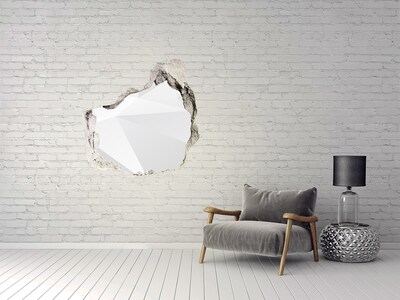 Pegatina pared rota trampantojo decorativo Muro roto con reflejo de luz