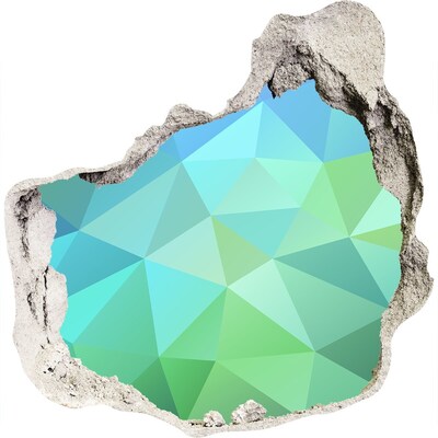 Pegatina efecto 3d pared rota decorativa Agujero virtual en la pared