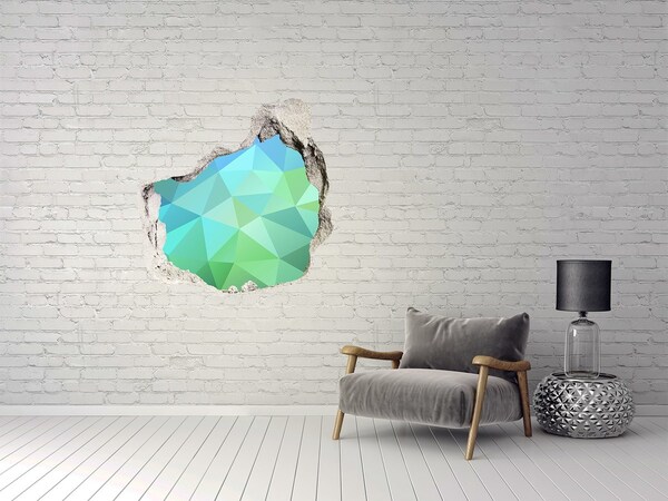 Pegatina efecto 3d pared rota decorativa Agujero virtual en la pared