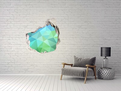Pegatina efecto 3d pared rota decorativa Agujero virtual en la pared
