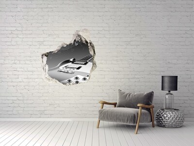 Pegatina efecto 3d pared rota decorativa Agujero musical en la pared