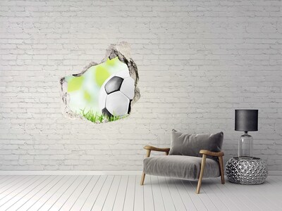 Vinilo adhesivo efecto agujero 3d para casa Sueños de fútbol