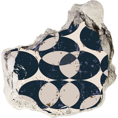 Pegatina pared rota trampantojo decorativo Diseño moderno de agujero en la pared