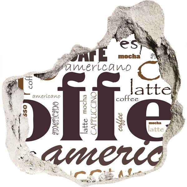 Fototapeta dziura na ścianę Kawowa oaza