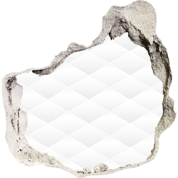 Vinilo decorativo boquete pared irregular Un muro roto que da al vacío