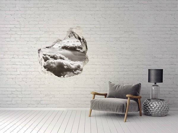 Pegatina pared rota trampantojo decorativo Vista de las nubes