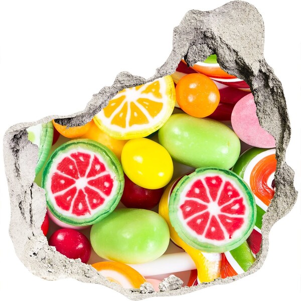 Vinilo adhesivo efecto agujero 3d para casa Dulce paraíso de dulces