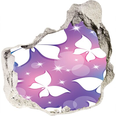 Vinilo adhesivo efecto agujero 3d para casa Un sueño floral en tonos rosas