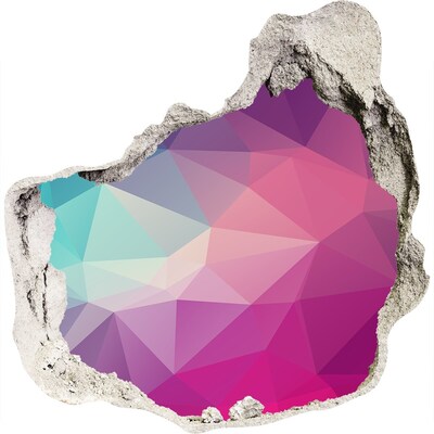 Vinilo decorativo boquete pared irregular Geometría en el agujero