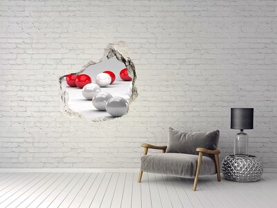 Vinilo adhesivo efecto agujero 3d para casa Una pared rota con balas
