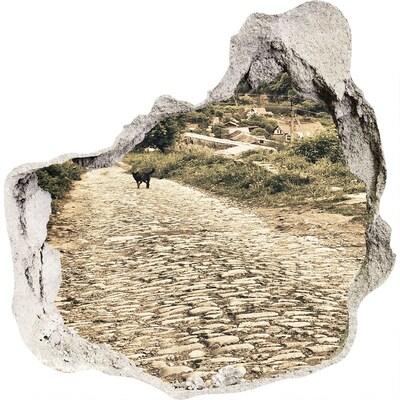 Pegatina pared rota trampantojo decorativo Un encantador camino rural