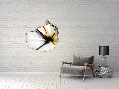 Samoprzylepna dziura naklejka Złamana ściana z abstrakcyjnym wzorem