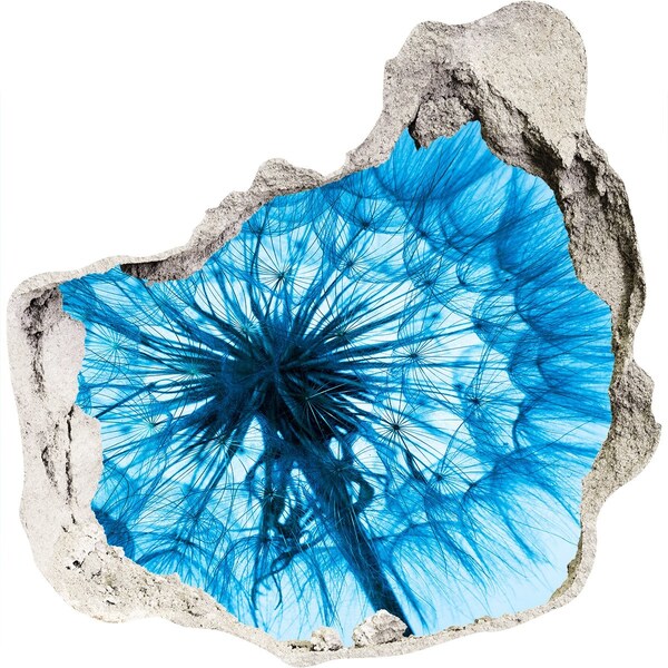 Vinilo decorativo boquete pared irregular El mundo submarino en tonos azules