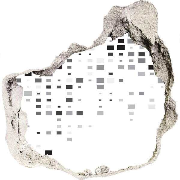 Vinilo decorativo boquete pared irregular Muro ruinoso con patrón digital