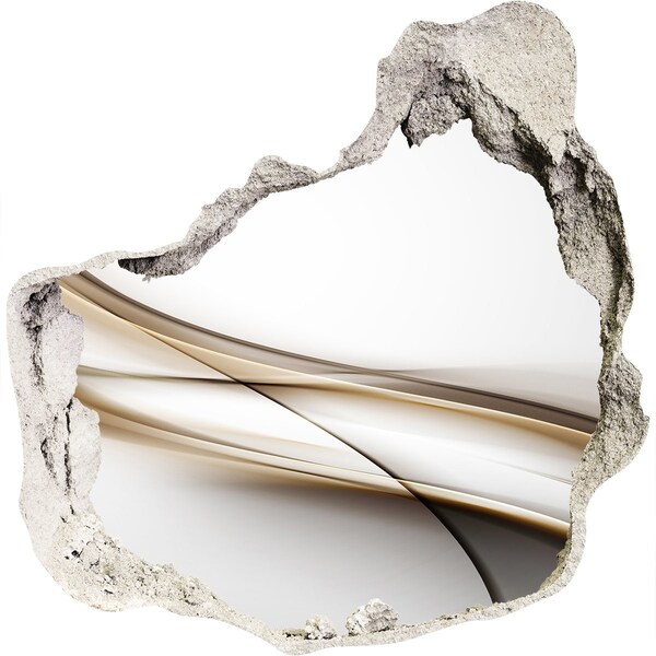 Samoprzylepna dziura ścienna 3D Abstrakcyjna przestrzeń za ścianą